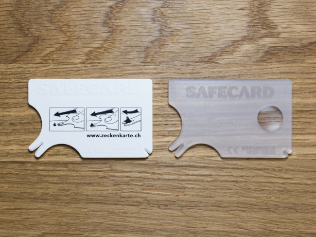 ZECKENKARTE SAFECARD im Kombipaket, 2 Stück